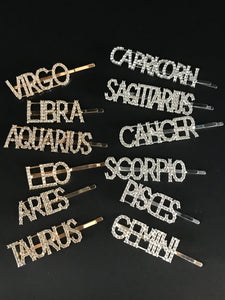 Zodiac Hair Clips
