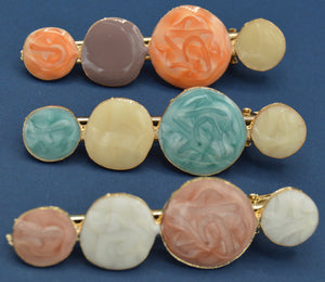Multicolored Round Hair Clip