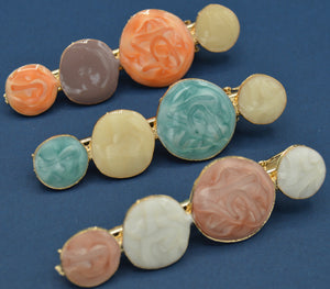 Multicolored Round Hair Clip