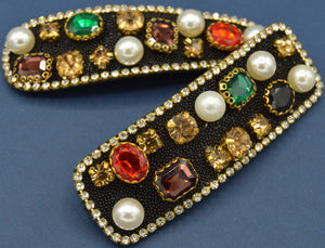 Multicolored Pearl Hair Clip