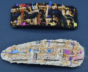 Multicolored Black and White Hair Clip