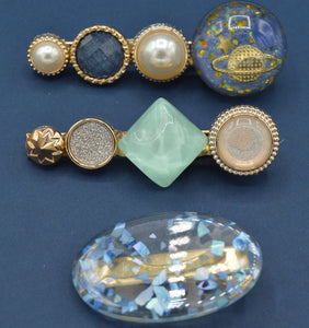 Gold Planet Hair Clip