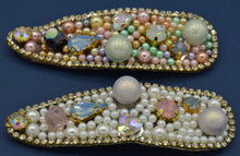 Load image into Gallery viewer, Pearl and Rhinestone Hair Clips
