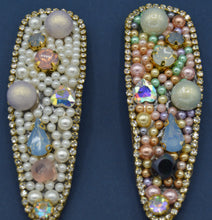 Load image into Gallery viewer, Pearl and Rhinestone Hair Clips
