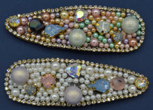 Load image into Gallery viewer, Pearl and Rhinestone Hair Clips
