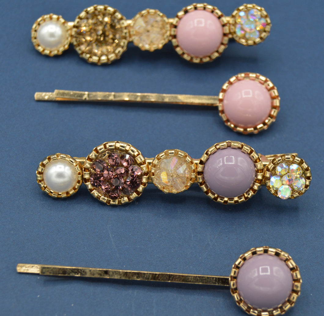 Purple and pink hair clip