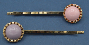 Purple and pink hair clip