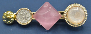 Pink and pearl hair clip