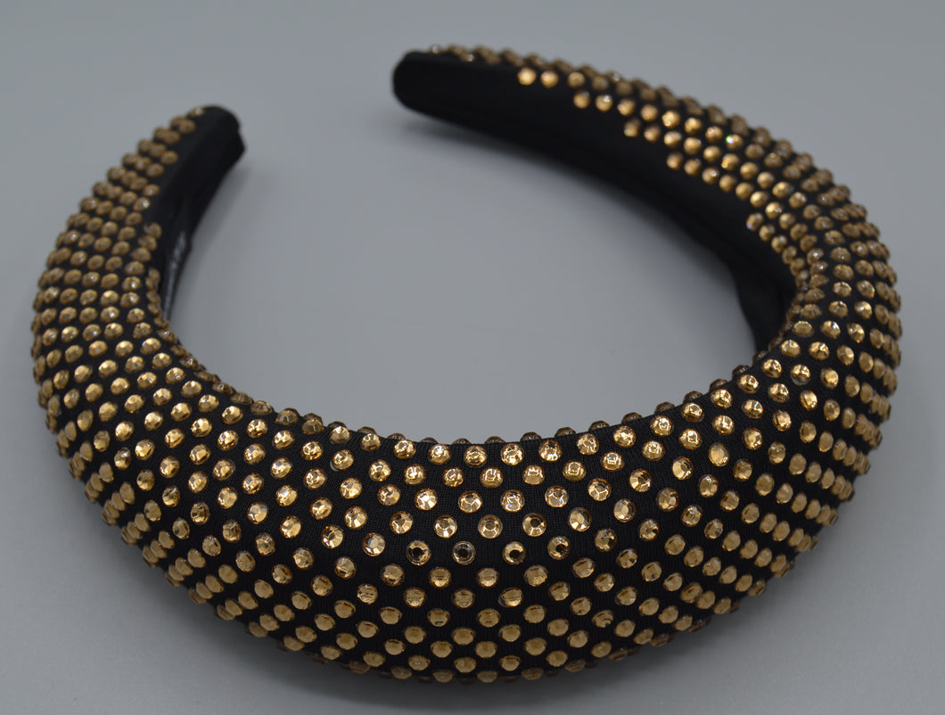 Gold and Black Headband