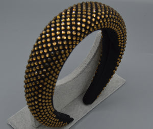 Gold and Black Headband