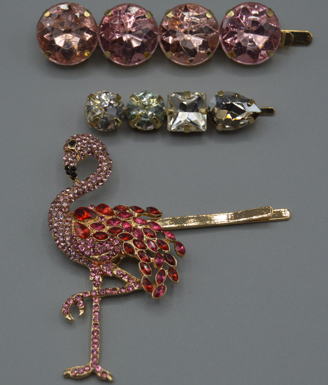 Flamingo Hair Clip Set