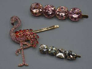 Flamingo Hair Clip Set