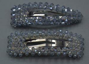 2 Piece Beaded Hair Clip Set