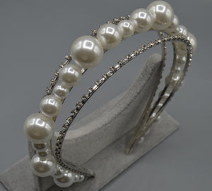 Double Diamond Pearl Headband