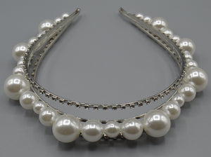 Double Diamond Pearl Headband