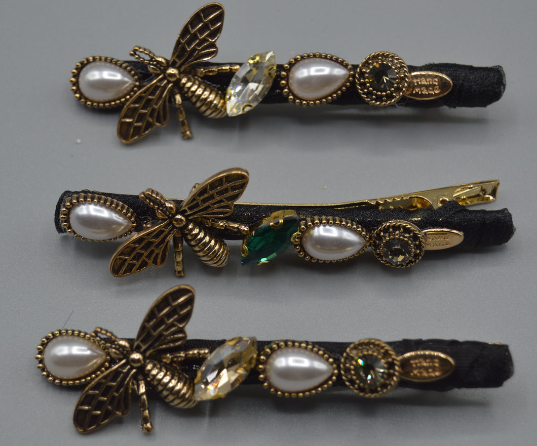 Bee Hair Clips