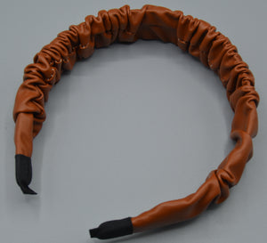 2 Piece Faux Leather Headband