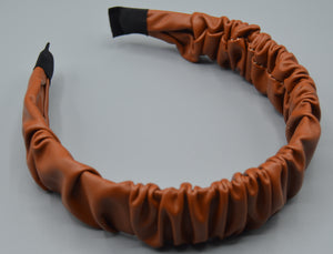 2 Piece Faux Leather Headband