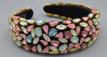 Load image into Gallery viewer, Blue and Pink Diamond Headband
