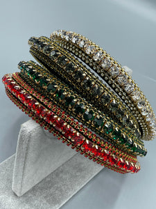 Colored Studded Diamond Headband